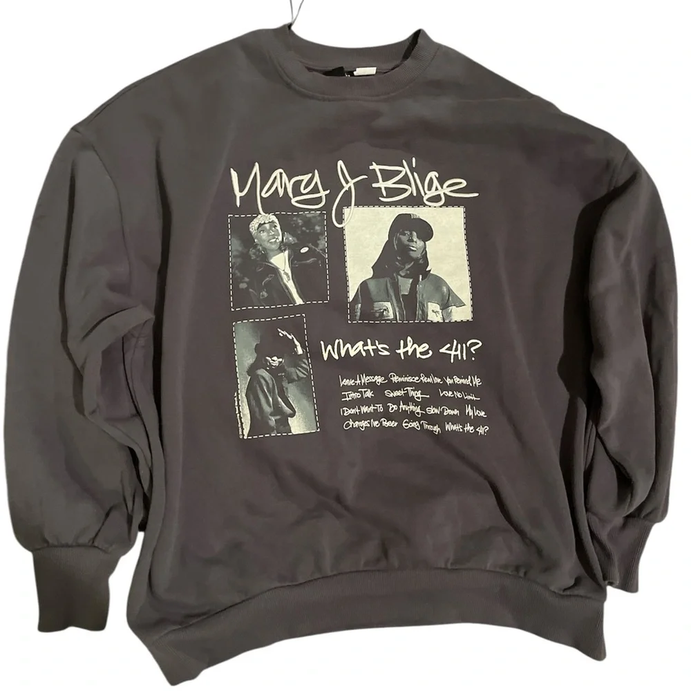 Divided Black Graphic Crewneck Sweater - Picture 1 of 2